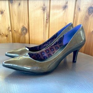 Metallic Patent Leather Heels